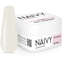 База для нігтів Naivy Professional №00 Мilk каучукова кольорова 30 мл