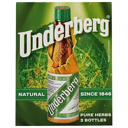 Настоянка Underberg, 44%, 0,06 л (3 шт. по 0,02 л) (Q1751) - мініатюра 2