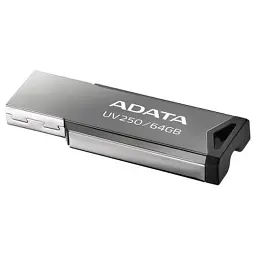 USB флеш накопичувач ADATA 64GB AUV 250 Black USB 2.0 (AUV250-64G-RBK) - мініатюра 2