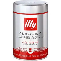 Кава мелена (для турки) Illy Espresso Classico 250 г з/б