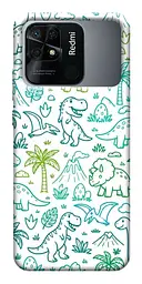 TPU чохол Demsky Dino pattern для Xiaomi Redmi 10C