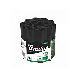 Бордюр хвилястий газонний Bradas 9 м х 15 см чорний OBFBK 0915