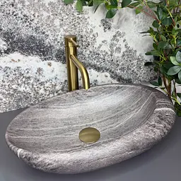 Умивальник VBI Vicenza накладний 49x29 см stone matt VBI-014807 - мініатюра 4