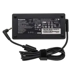 Блок живлення для ноутбука Lenovo 20V, 8.5A, 170W, 5.5x2.5мм, 3 hole, L-подібний роз'єм, black (без кабелю!)