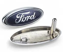 Емблема решітки Ford Синій + Хром 104х42 мм (під ключ) FO30-303-1 NTP