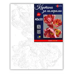 Картина за номерами Santi Рожеві тюльпани 40x50 см (955788) - мініатюра 2