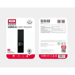 Картрідер XO DK05B 3.0 2 в 1 card reader Чорний - мініатюра 5