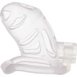 Клітка для пеніса Lockink Sevanda Plastic Penis Chastity Cage - Transparent - мініатюра 6