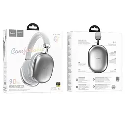 Бездротові накладні навушники HOCO W35 Max Joy BT headphones Silver - мініатюра 4
