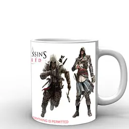 Кухоль GeekLand Assassins Creed слоган AC.02.08 330 мл білий - мініатюра 3