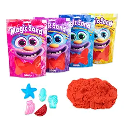 Кінетичний пісок Strateg Magic sand червоний 500 г (39403-6) - мініатюра 3