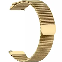 Ремінець до смарт-годинника BeCover Milanese Style для Samsung Galaxy (20mm)/Watch 5/ Watch 4.../Gear S2 Classic/Gear Sport Gold (707674) - мініатюра 1