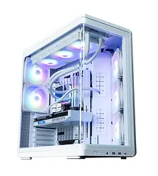 Zalman Корпус P60 без БР, 2xUSB3.0, 1x Type C, 3x120мм ARGB Reverse, 2x120мм ARGB, VGA 435мм, LCS ready, Curved Tempered Glass, Dual Chamber, ATX, білий - мініатюра 10