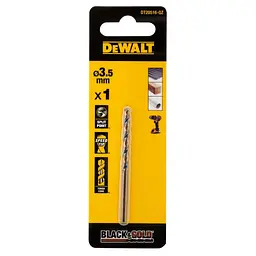 Свердло DeWALT по металу Black & Gold, HSS-G, 3.5 х 70 х 39 мм (DT20516)