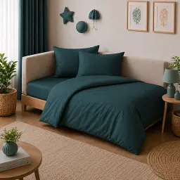 Дитяча постільна білизна JUNIOR Poplin Line Emerald (2200012795965)