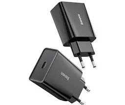 Мережевий зарядний пристрій Baseus Speed Mini PD Charger 20W (CCFS-SN01) Black [67419] - мініатюра 4