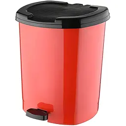 Відро для сміття Asude Plastik з педаллю 13 л мікс (ASD185)