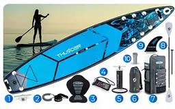 Надувна дошка SUP THUNDER BLUET 365 см з веслом