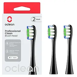 Насадки для зубної щітки Oclean Professional Clean Brush Head for On SE Air X F1 2шт P1C5 B02 Black - мініатюра 2