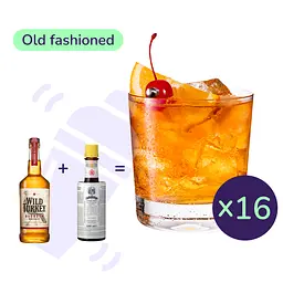 Коктейль Old fashioned (набір інгредієнтів) х16 на основі Wild Turkey