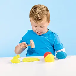 Незасихаюча маса для ліплення Ses Creative My first Умілі пальчики з інструментами, 3 кольори (14432S) - мініатюра 5