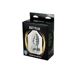 Анальна пробка Fantasy Silver Ribbed Butt Plug S 7 см (рожевий) - мініатюра 3