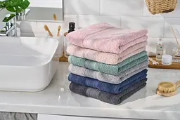 Рушник махровий Ardesto SuperSoft 70х140см, 100% бавовна, рожевий pbe0050405 - мініатюра 4