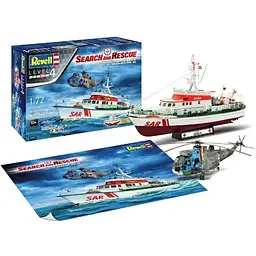 Збірна модель Revell Катер Arkona та вертоліт Sea King mk 41 рівень 4 масштаб 1:72, 311 деталей (RVL-05683) - мініатюра 2
