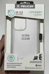 Оригінальний протиударний чохол для Samsung Galaxy S24 Ultra Pelican Voyager Clear аналог OtterBox Defender з кліпсою - мініатюра 9