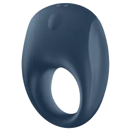 Кільце ерекційне Satisfyer Strong One Ring Vibrator 7.4 см синій - мініатюра 3