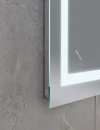 Дзеркало Mixxus Warm MR02-70x50-CASE (LED Touch, годинник, антизапотівання, димер, регулювання яскравості) MI6669 - мініатюра 7