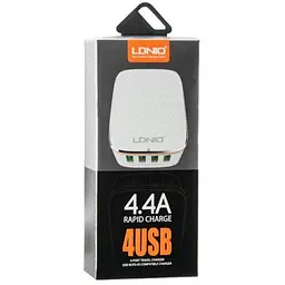 Зарядний адаптер Ldnio A4404 4USB 4.4A блок живлення - мініатюра 4