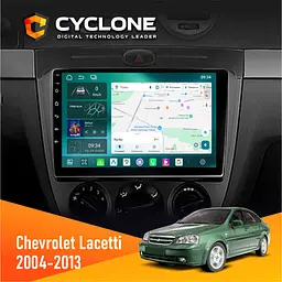 Штатна магнітола Chevrolet Lacetti 2004-2013 Cyclone C9-013 4x64 DSP 4G Cyclone (НФ-00007198)