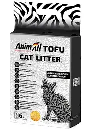 Наповнювач AnimAll Tofu Активоване вугілля, 2,6кг/6 літрів