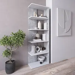 Книжкова полиця стелаж Vays D-6 з 5 відкритих секцій ЛДСП 60x30x178 см для дому офісу вітальні - мініатюра 3