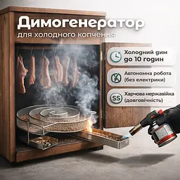 Димогенератор спіраль Равлик для холодного копчення - мініатюра 3