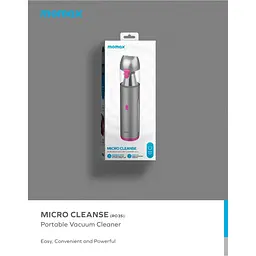 Автомобільний пилосос MOMAX Micro Cleanse RO3E рожевий/сірий [173805] - мініатюра 7