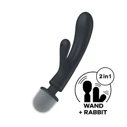 Вібратор Satisfyer Triple Lover 24 см сірий - мініатюра 5