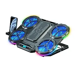 Охолоджувальна підставка для ноутбука до 18 дюймів GamePro GPCP-1450 5xfans - мініатюра 1