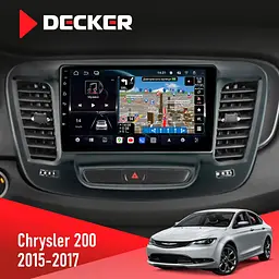 Штатна магнітола Chrysler 200 2015-2017 Decker D9-011 4x64, DSP, 4G, 360 Decker (НФ-00009729)