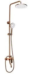 Душова система з виливом Rea Drop brushed copper REA-P7064 - мініатюра 5