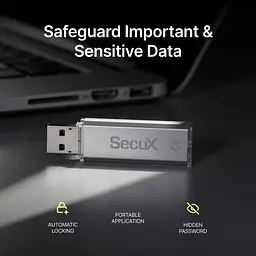 Флеш накопичувач SecuX Forte USB 128GB з шифруванням 1шт (B0D7H8V9X8) - мініатюра 6