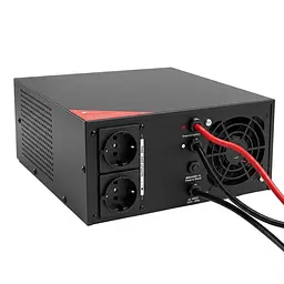 Інвертор Kraft KRF-AVR600VA/500W-12V з правильною синусоїдою під зовнішній акумулятор (42-00094) - мініатюра 8