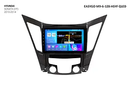 Штатна автомагнітола EasyGo M9-6-128-HSYF QLED Hyundai Sonata (YF) 2010-2014