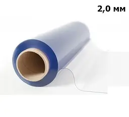 М'яке скло у рулонах Soft Glass Силіконова скатертину для меблів Шир.1,0 м - 20м (товщина 2,0 мм) Матова - мініатюра 9