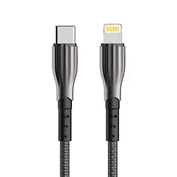 Кабель Aspor A110 Quick Charge Type-C – Lightning 3A/20W/1м- чорний - мініатюра 2