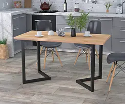 Обідній стіл Ехо 137-70 Loft Design (Дуб Крафт золотий)