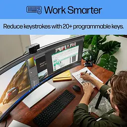Клавіатура HP 450 Programmable Wireless UA Black (4R184AA) - мініатюра 9