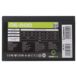 Блок живлення GameMax GE-500 500W (GE-500) - мініатюра 2