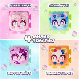 Колекційна іграшка фіджет-клікер Clickeez серії Bubble Pops S3 Кейкапіки (940853) - мініатюра 9